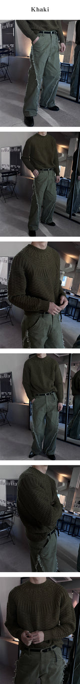 [Unisex] Low cutting wide pants(3color)