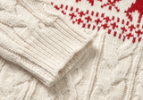 Jake Nordic Cable Overfit Round Long Sleeve Knit