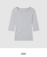 [1+1] Pose Round Three Quarter T-shirt