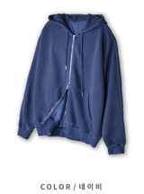 Wibird Pigment Supima Two-Way Hooded Zip-Up