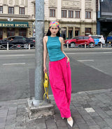 Velvet puffy pants - VELVET PANTS