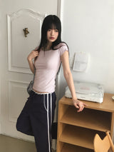 レインインサイドストラップトラックナイロンパンツ