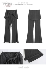 ロイヤル チャコール フリル トレーニング スリーピース セットアップ (Cardigan+Sleeveless+Pants)