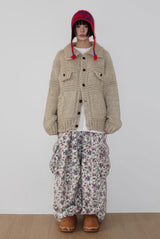 (WOOL) HEAVY CRAFT KNIT CARDIGAN