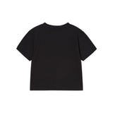 25FW WOMAN クラウドフォントクロップ半袖Tシャツ ブラック