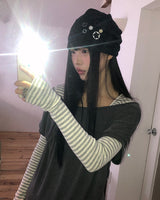ロリクストライプウォーマー長袖Tシャツ