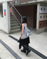 ウォッシングレザーバックルロングブーツ