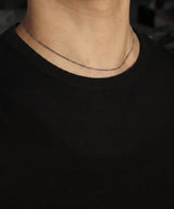 Men's Surgical Stainless Steel Necklace_CLEF Soft Flow NEC