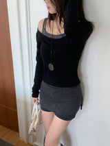 Roana Layered Camisole Long Sleeve Set