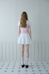 [2PCS 1SET] ソフトパンチングニットシュシュ