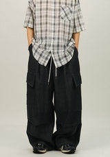 AD Non-fade Big Cargo Denim Pants