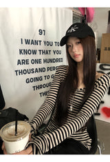 Stripe slimline long-sleeve t-shirt