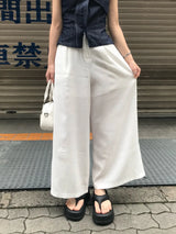 Mille Back Banding Wide Pintuck Long Pants