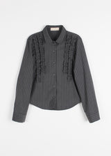 FRILL STRIPE SHIRT