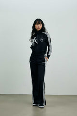 JOEL JERSEY TRACK PANTS / BLACK