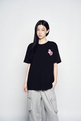 25SS ブロックピクセルロゴショートスリーブTシャツ ブラック