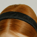 Jacquard Ribbon Volume Hairband _ Black