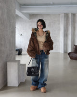 [UNISEX] リバーシブルカモフラージュフーディージャケット