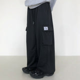 LARGIO CARGO WIDE SWEAT PANTS (3COLOR)