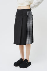 (W) Lowkey Checked Skirt (2color)