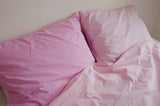 patchwork cotton duvet cover (pink)
