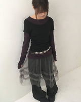 Saven Layered Tulle Skirt Pants