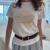 Peachy goose T-shirt