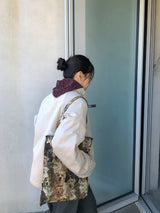 ソカン ハイネック ボタン キルティング ボンバー ジャンパー