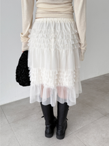petal sha lace skirts (3color)