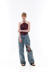  FINE HALTERNECK / BLACK