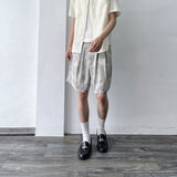 Mottled Wash Structured Shorts