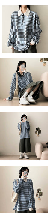 Moniel Colorful Danjara Collar Sweatshirt