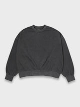 ベーシックスウェットシャツピグメントダイ - チャコール