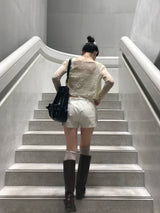 Monday Atelier Low Folding Cotton Shorts