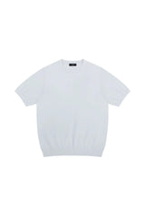 シルクブレンドニットTシャツ