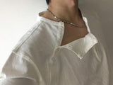 ASCLOダブルヘンリーネック半袖Tシャツ (2color)