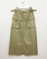 Rivet Pigment Skirt (2color)
