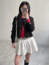 Tiered Flare Mini Skirt