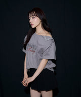 スプレープリントTシャツ