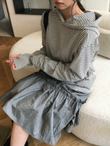 Roti Nylon Midi Shirred Skirt (2c)