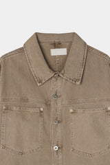 Dyeing Crop Trucker Jacket (No.851)