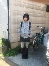 ハイネックツウィンラインスタージップアップ