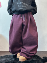 PARACHUTE TWO PINTUCK BALLOON LONG WIDE PANTS 🖤🩶💜🤎🩷5COLOR