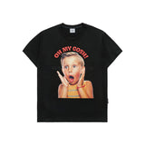 24FW スクリームボーイレタリングベビーフェイス半袖Tシャツ ブラック
