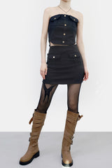 Maryne Crop Pocket Top + Pocket Skirt
