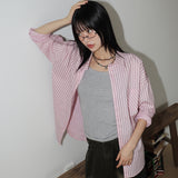 [MADE] Lean Stripe Oversized Fit Long Sleeve Shirt