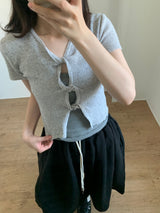 ミニツイストTシャツ (4color)