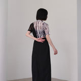 marble sheer switching tops