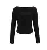 Waffle Hook Top Black
