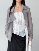 mute shirring skirts (2color)